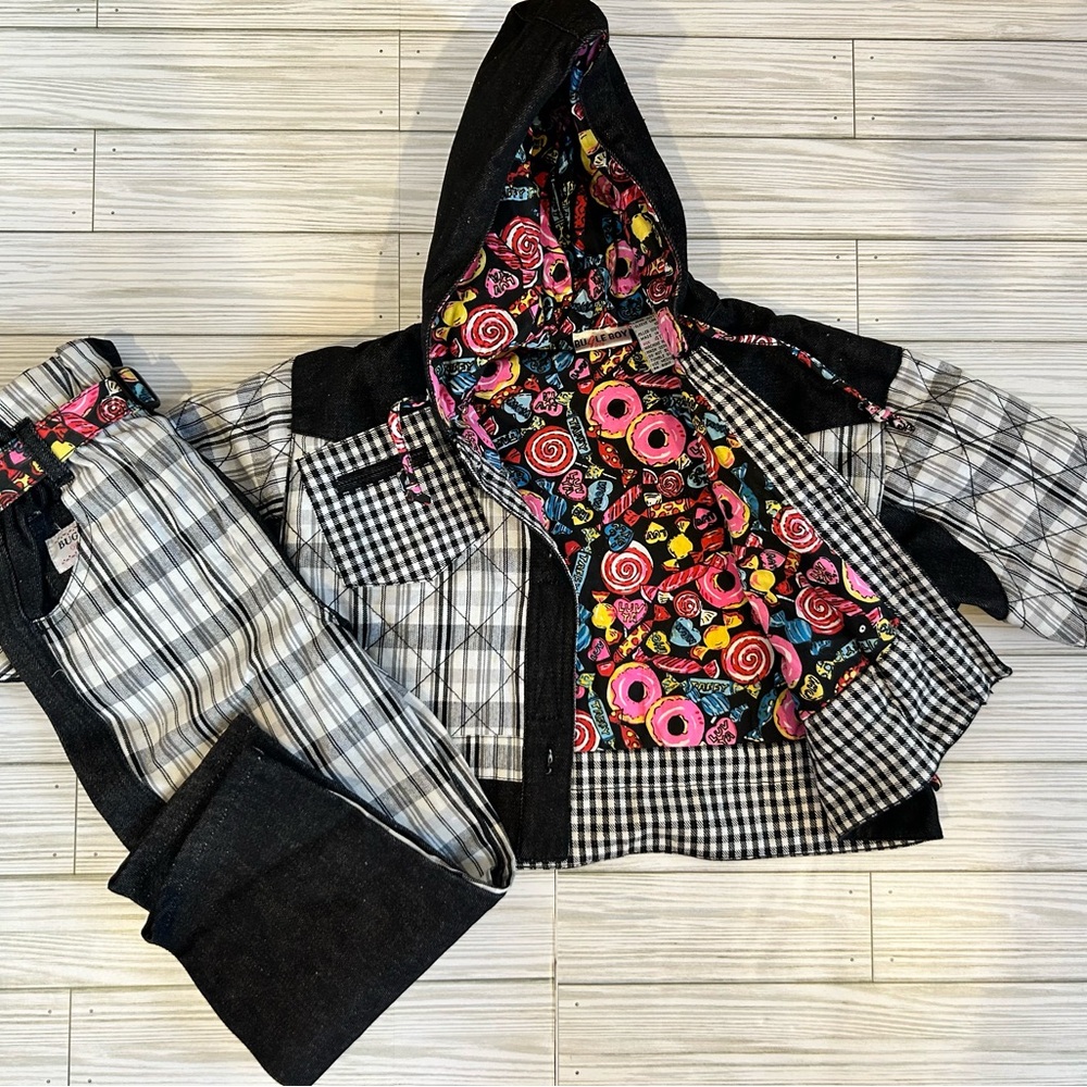 90S VINTAGE KIDS MATCHING SET NWT- BUGLE BOY GIRLS WEAR